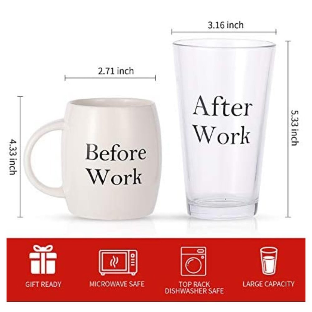 🎉🎉4x HP🎉🎉 Coffee Mug Beer Gift Set - Picture 2 of 2